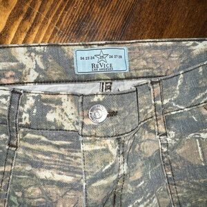 REVICE Camouflage Women Flare Jeans